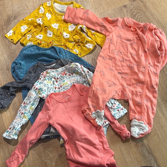 Carter's Shirts & Tops Carters Newborn Baby Girl Lot Of Clothes Poshmark